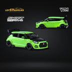 YTM Suzuki Swift 3rd Gen Zephyr Modified Version Rear Engine Concept GREEN 1:64 - Collectors World Toys