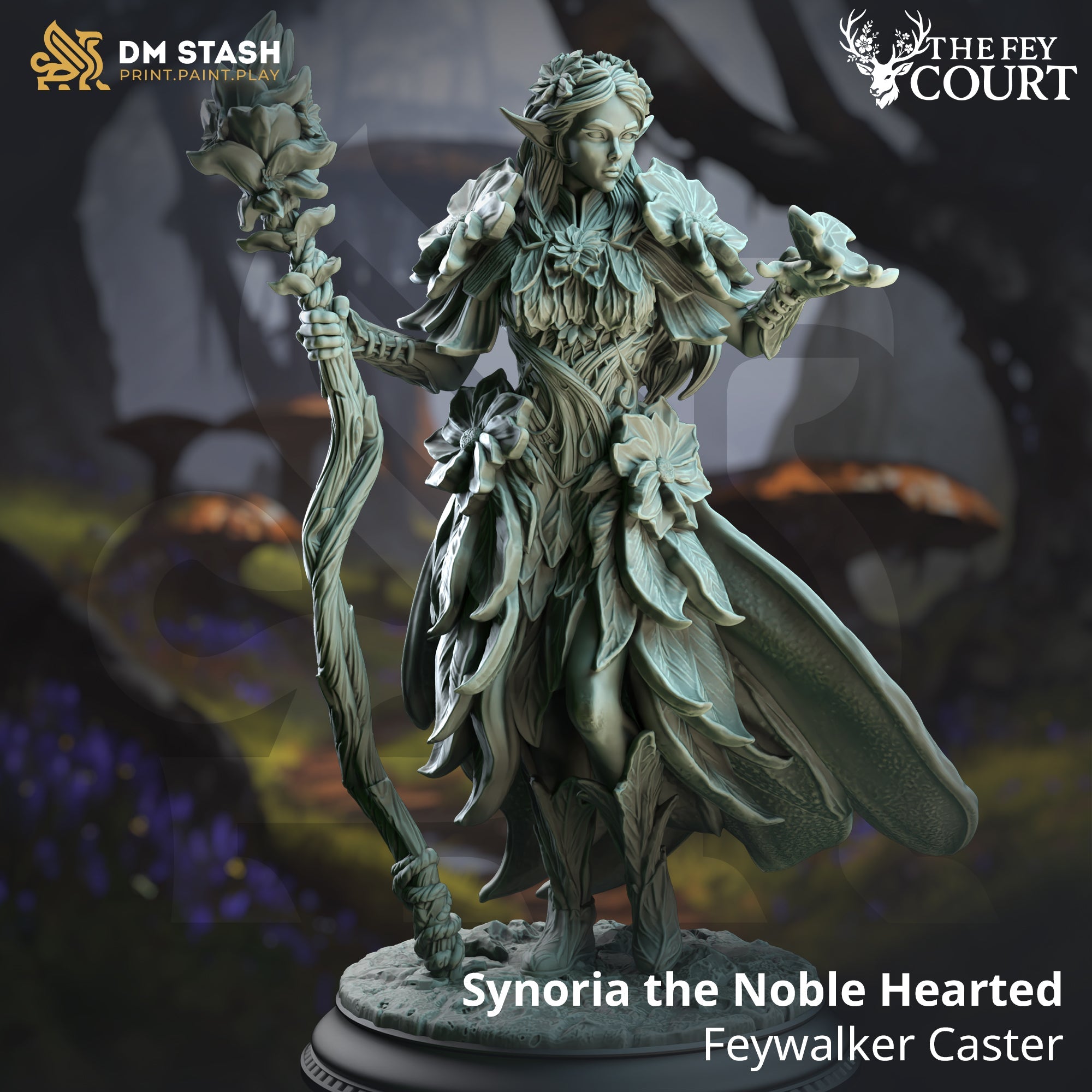 Synoria the Noble Hearted, Feywalker Caster (Female Elf Druid) Main image