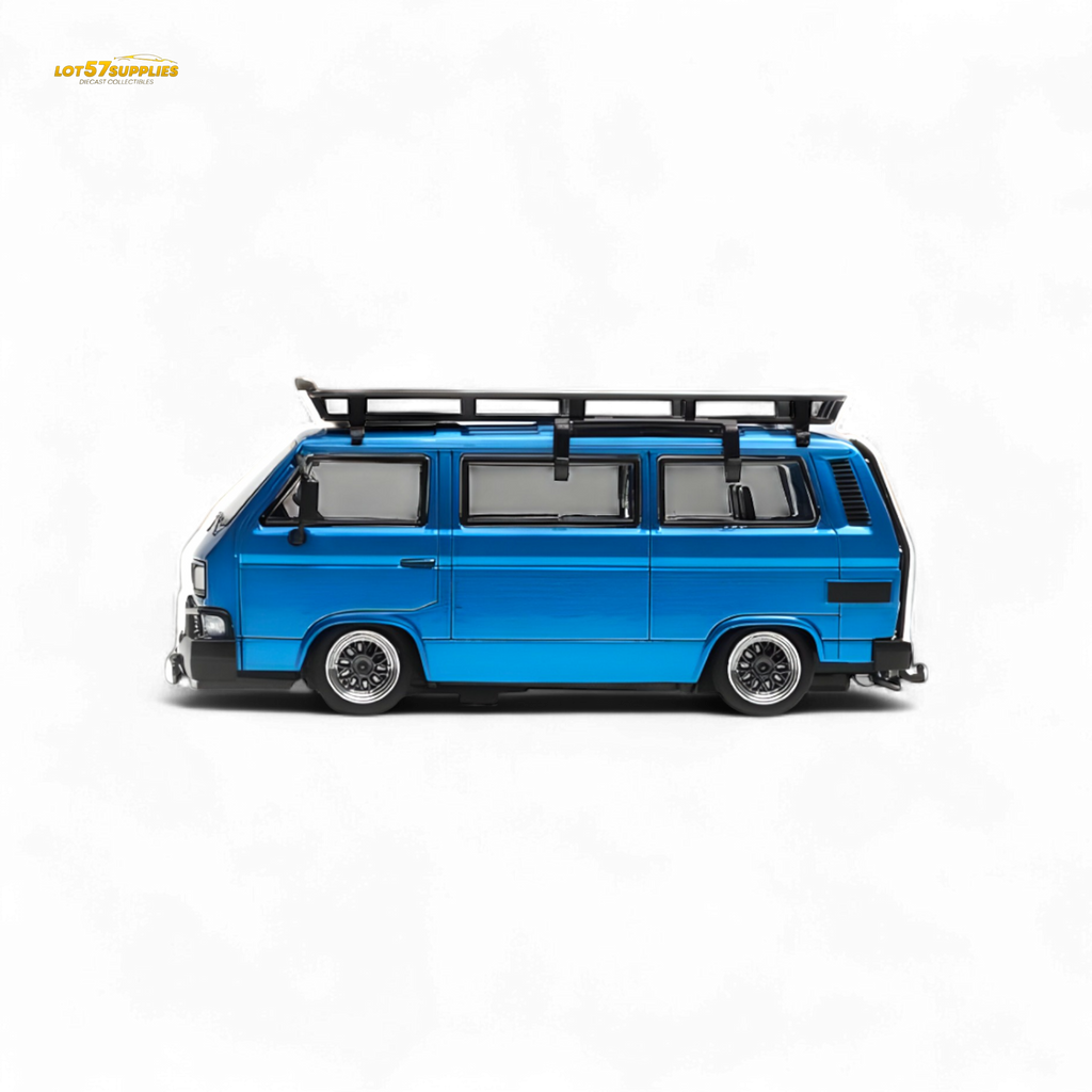 Mortal VW T3 Lowrider Blue - Accessories Included 1:64