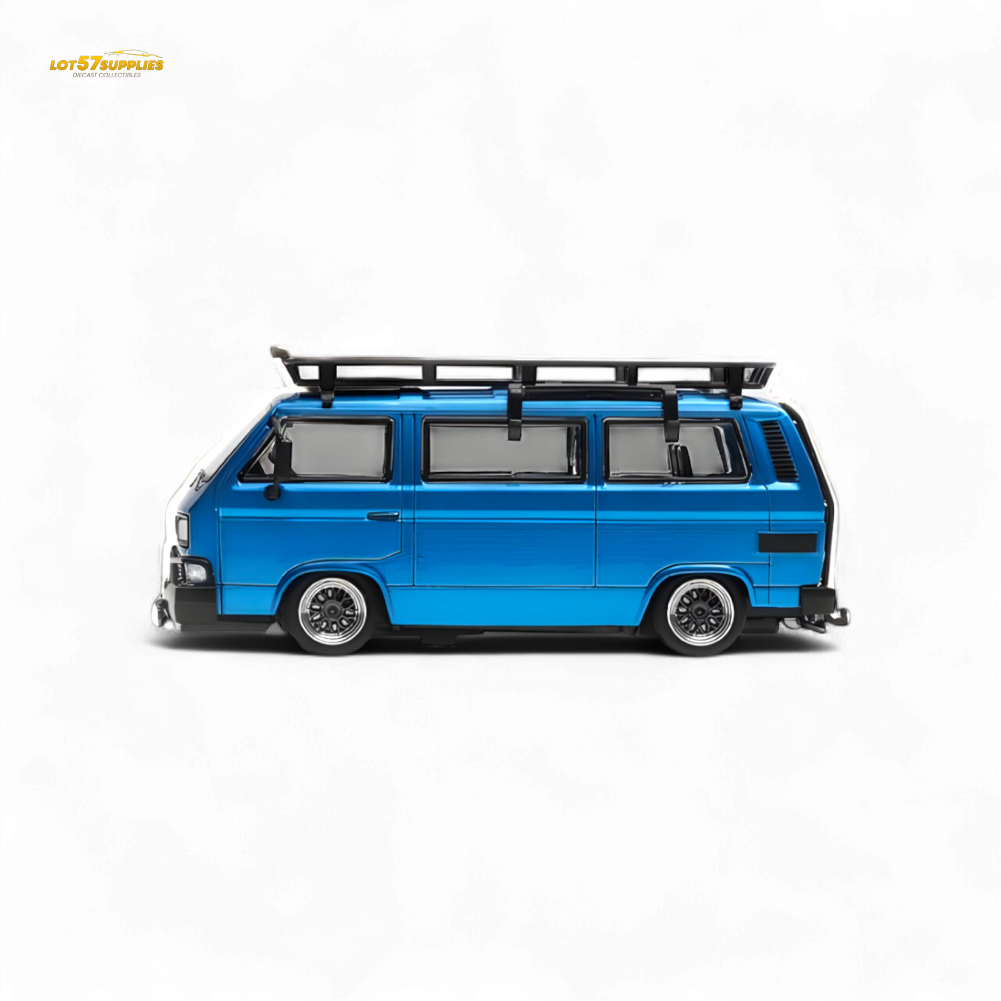 Mortal VW T3 Lowrider Blue - Accessories Included 1:64