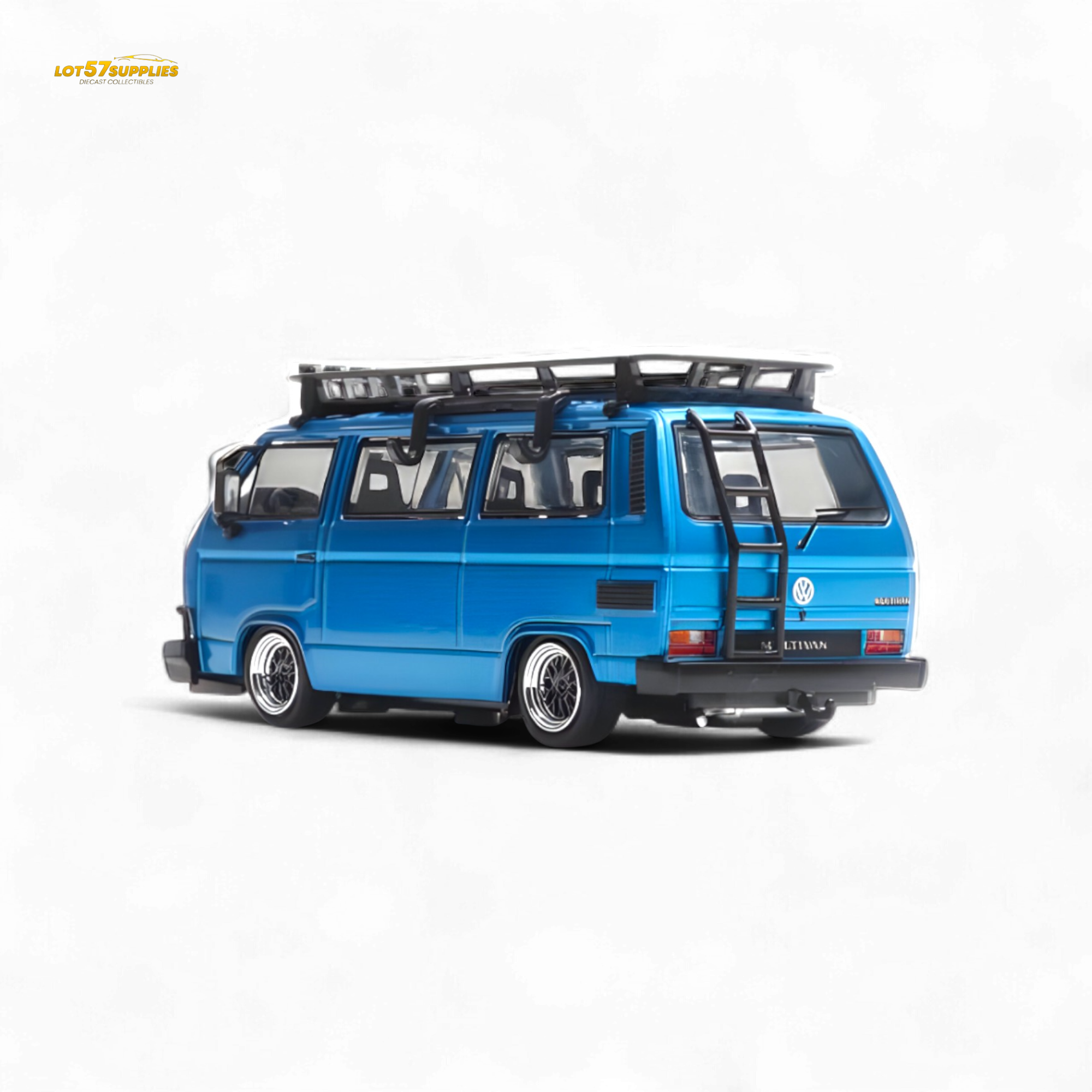 Mortal VW T3 Lowrider Blue - Accessories Included 1:64
