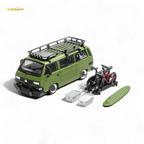 Mortal VW T3 Lowrider Military green - Accessories Included 1:64