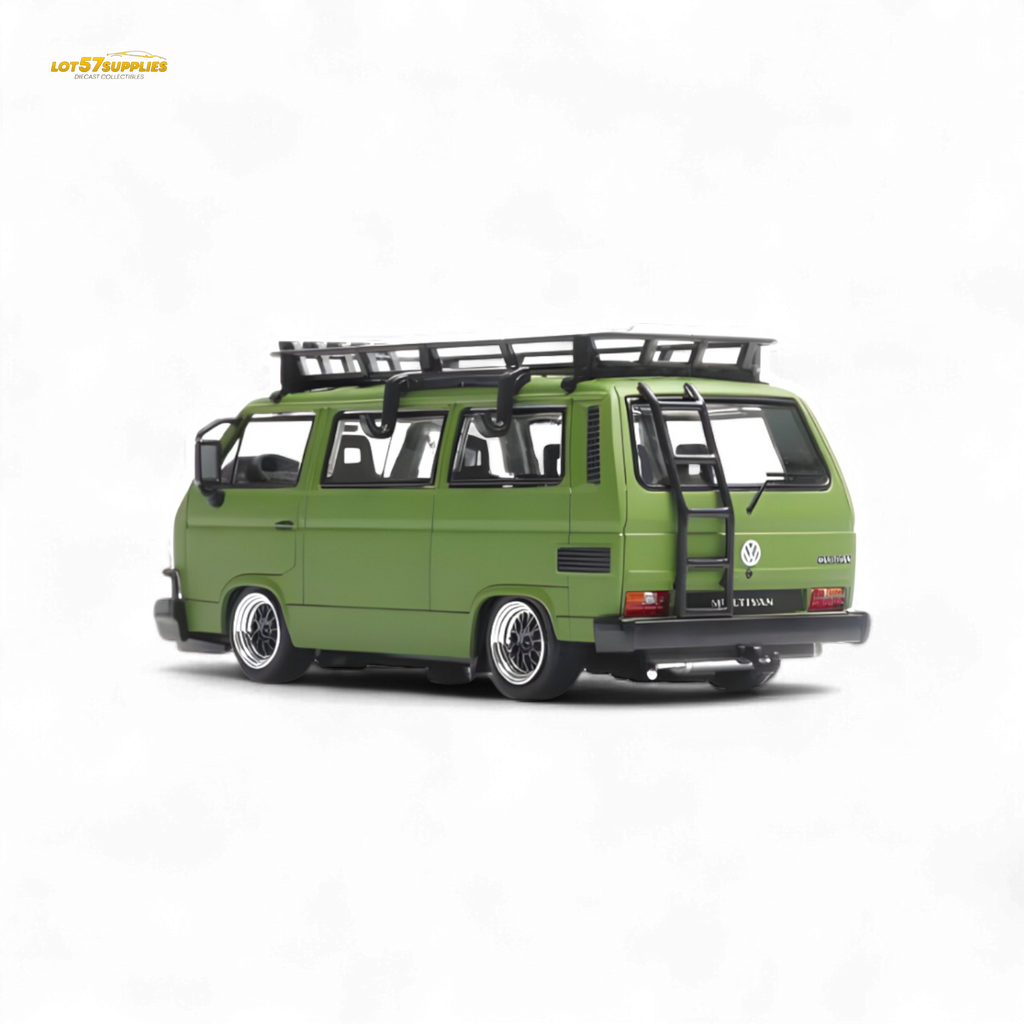 Mortal VW T3 Lowrider Military green - Accessories Included 1:64