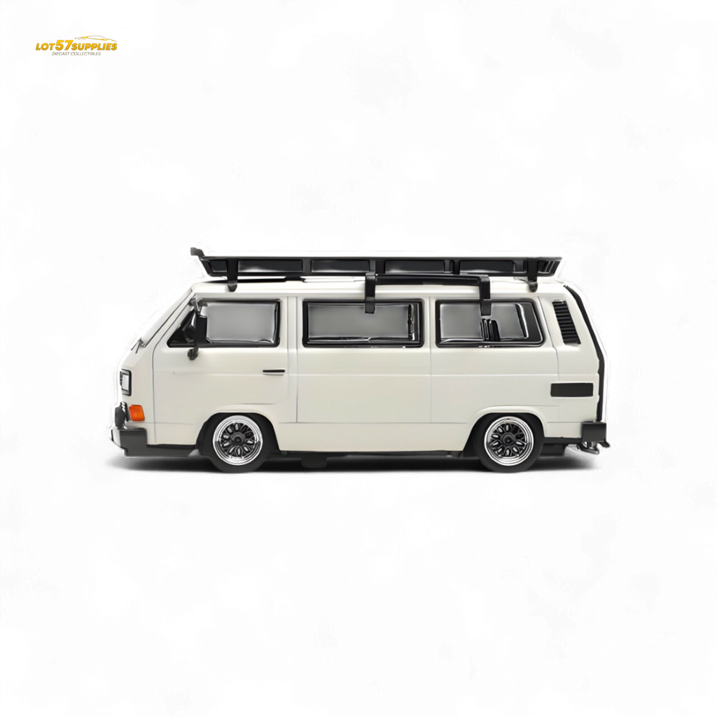 Mortal VW T3 Lowrider White - Accessories Included 1:64