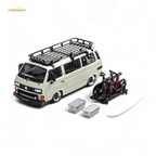 Mortal VW T3 Lowrider White - Accessories Included 1:64