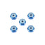2mm Aluminum Lock Nut Blue 5pcs.
