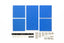JR Brake Sponge Set 1/2/3mm Blue