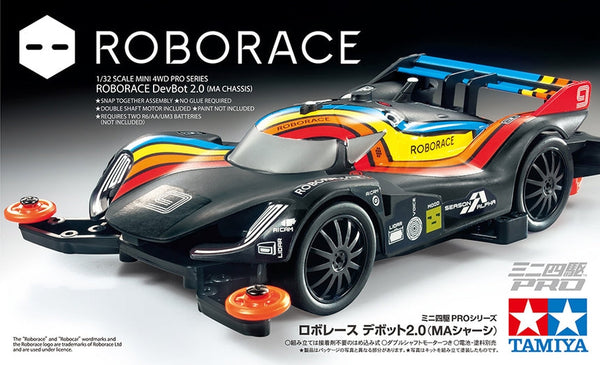 Tamiya - 1/32 Roborace DevBot 2.0 JR Mini Racer Kit, w/ MA Chassis