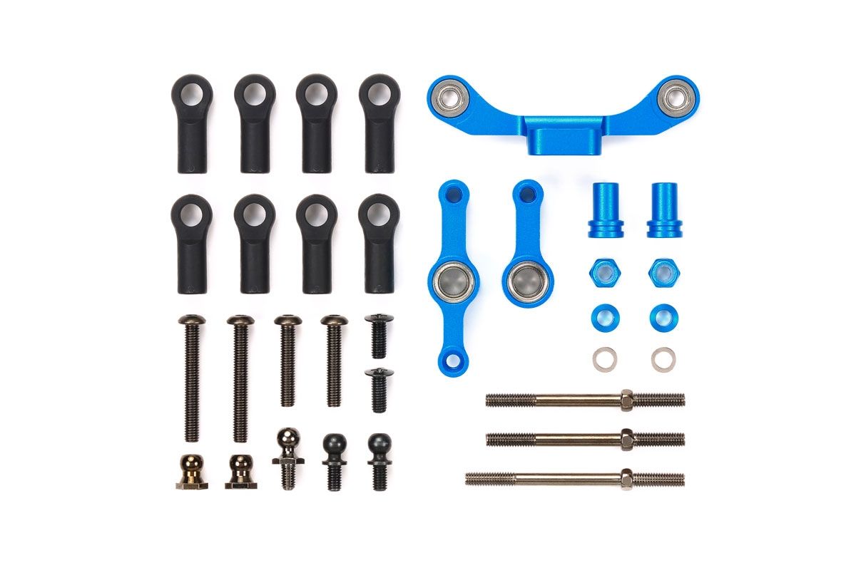 RC Type-S Aluminum Steering Set, TT-02 (Long Tie-Rod)