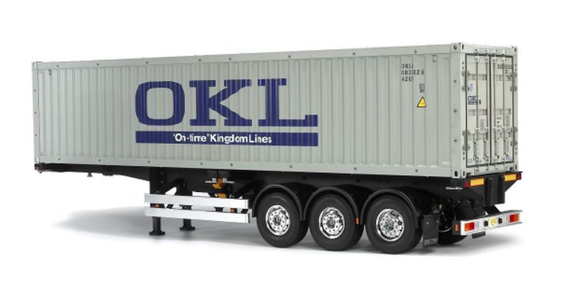 40-Foot Container 3-Axle Semi-Trailer, for Tamiya 1/14