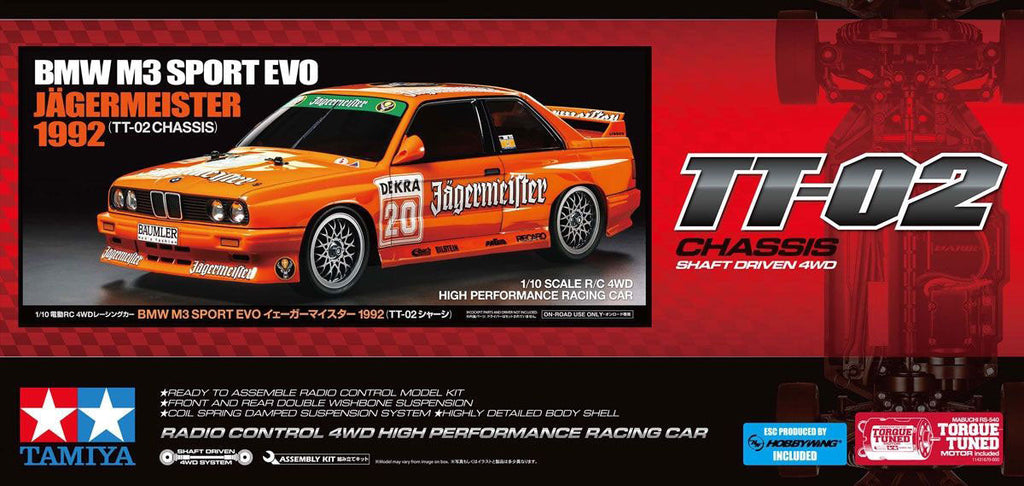 RC BMW M3 Sport EVO 1992, Jagermeister TT02