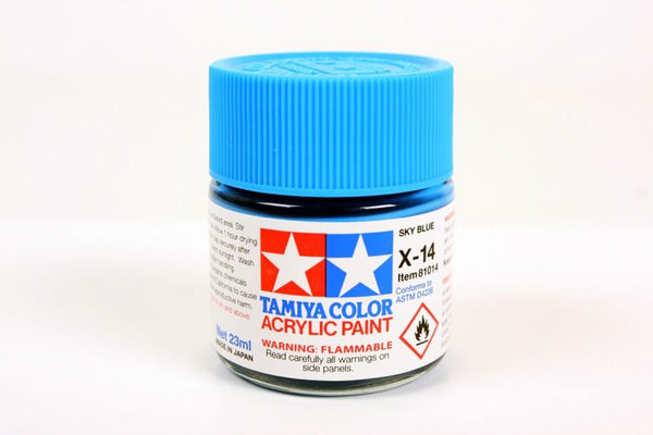 Acrylic X-14 Sky Blue Paint, 23ml Bottle