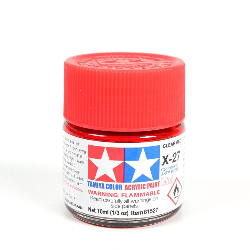 Acrylic Mini X-27 Clear Red Paint