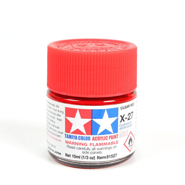 Acrylic Mini X-27 Clear Red Paint