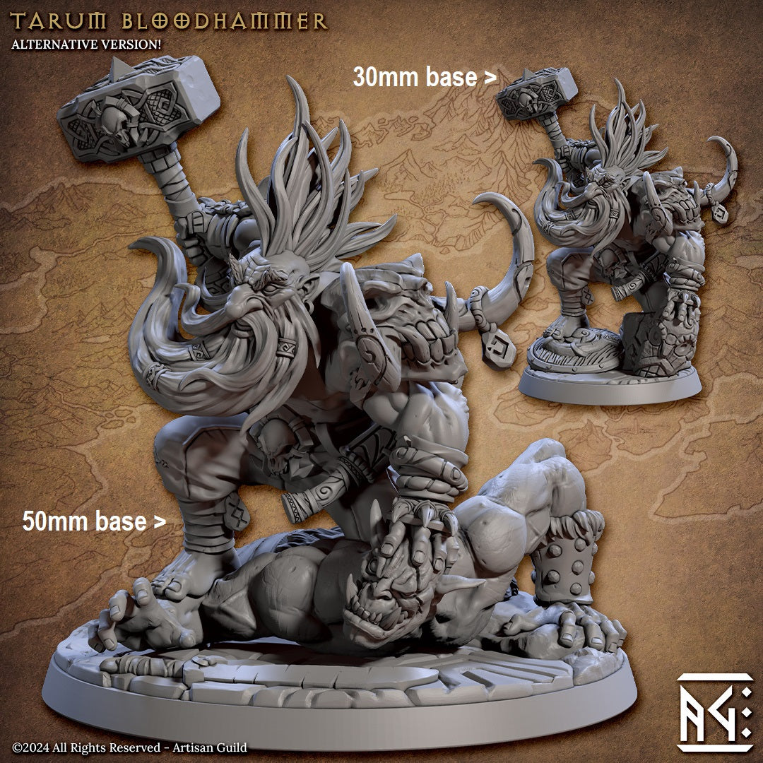 Tarum Bloodhammer (Male Dwarf Berserker) Main image