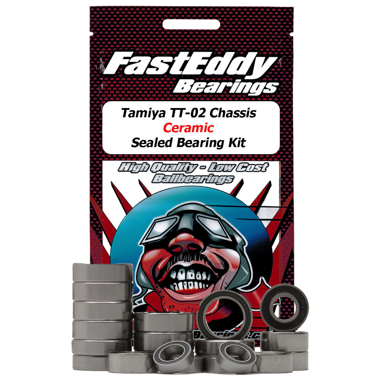 Tamiya TT-02 Chassis Rubber Ceramic Sealed Bearing Kit