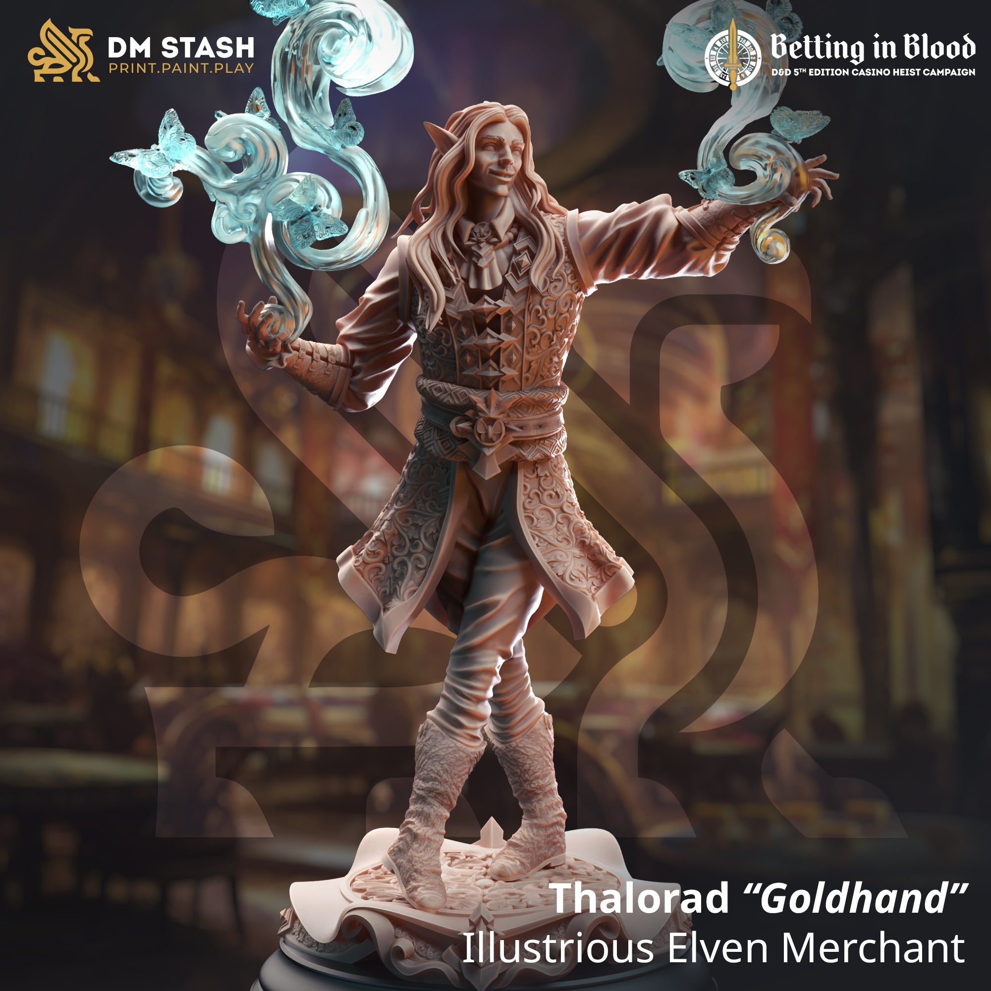 Thalorad "Goldhand", Illustrious Elven Merchant (Male Elf Artificer) Main image