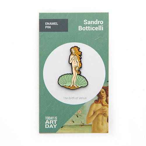 The Birth of Venus Enamel Pin - Today is Art Day Hover Image