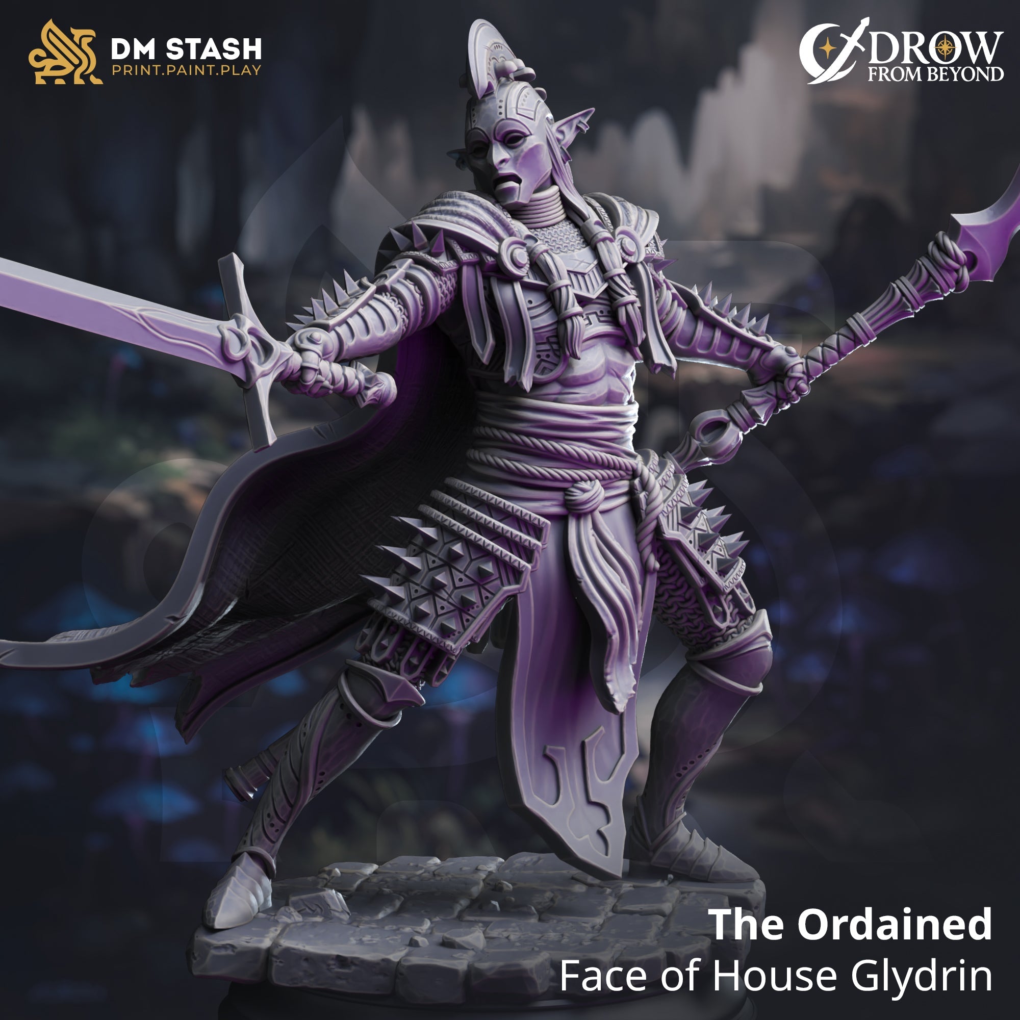 The Ordained, Face of House Glydrin (Drow Gladiator) Main image