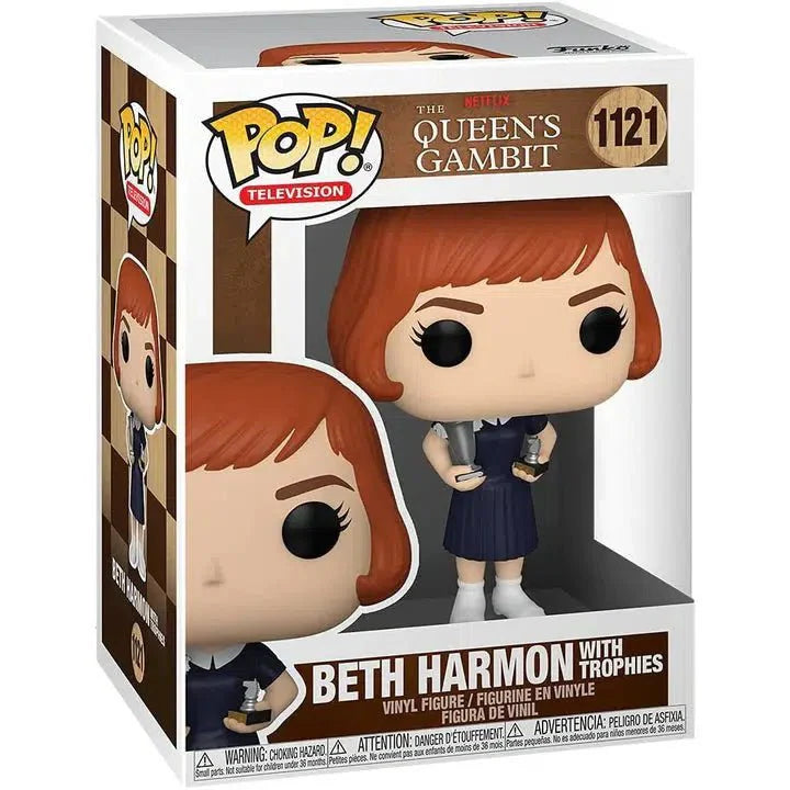 Funko Pop! TV - Queen's Gambit Vinyl Figure - Select Figure(s) #1121 Beth Harmon (with Trophies) Main image