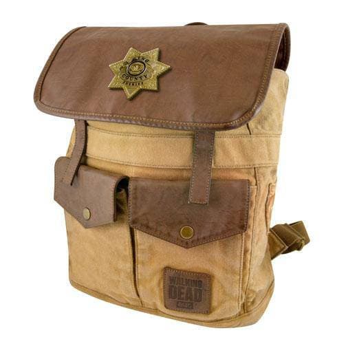 The Walking Dead Sheriff Rick Grimes' Desert Brown Backpack Hover Image