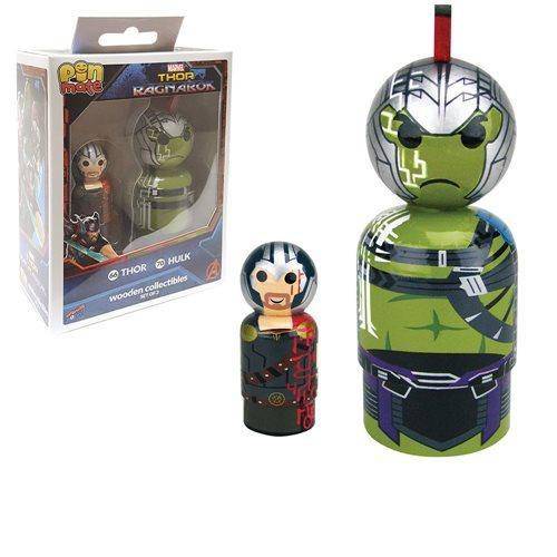 Thor: Ragnarok Thor and Hulk Pin Mate Wooden Figure Set of 2 Main image