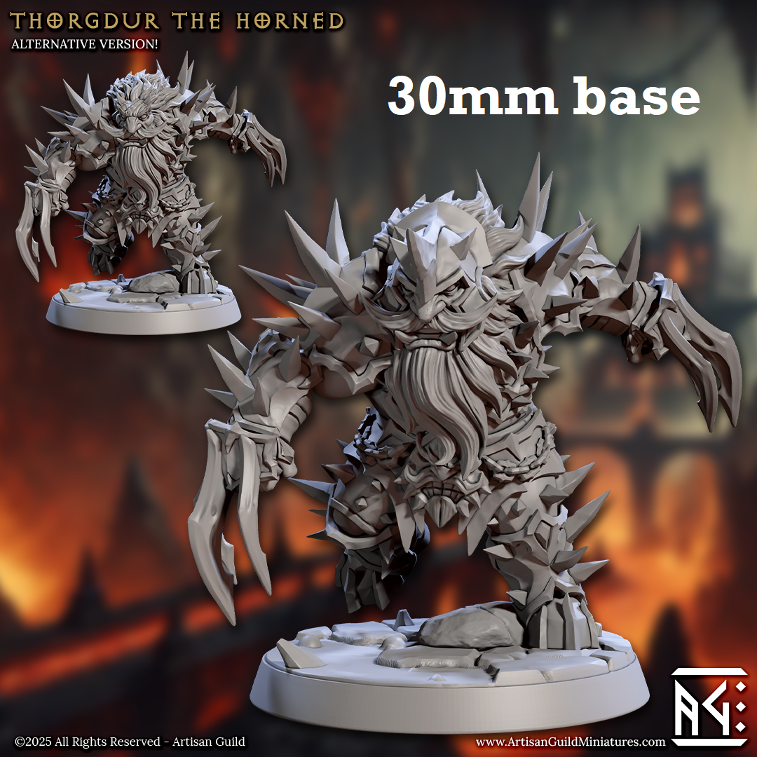 Thorgdur the Horned (Male Fire Dwarf Battlerager) Main image