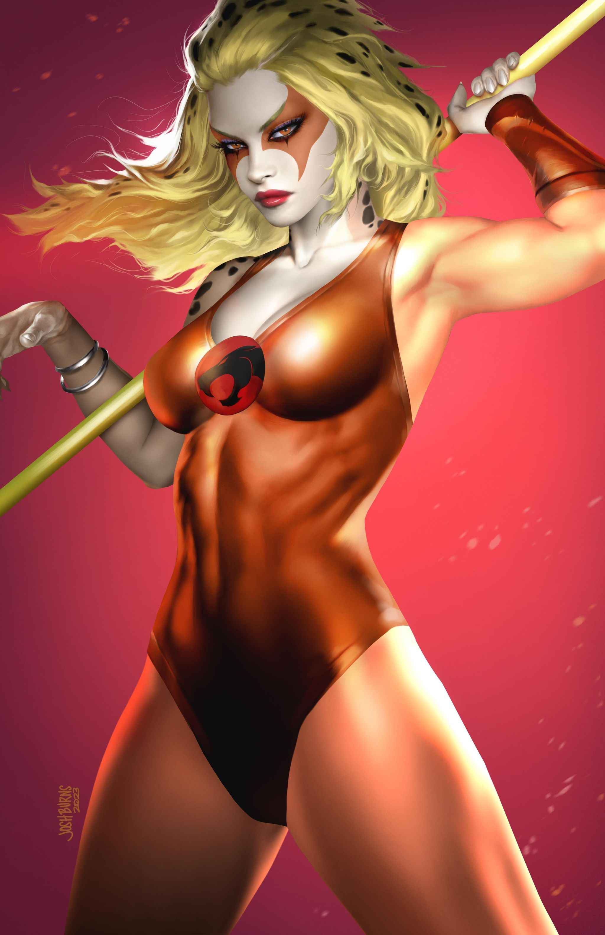 THUNDERCATS #1 (JOSH BURNS EXCLUSIVE VIRGIN VARIANT B - LTD 400 w/COA) ~ Dynamite Main image