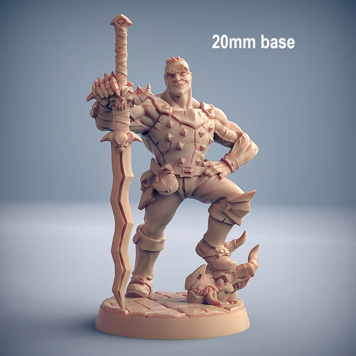 Tino Kobold-Bane (Male Human Barbarian) Main image