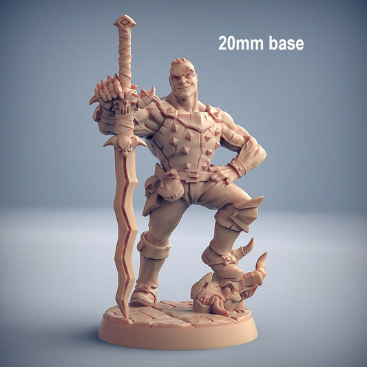 Tino Kobold-Bane (Male Human Barbarian)