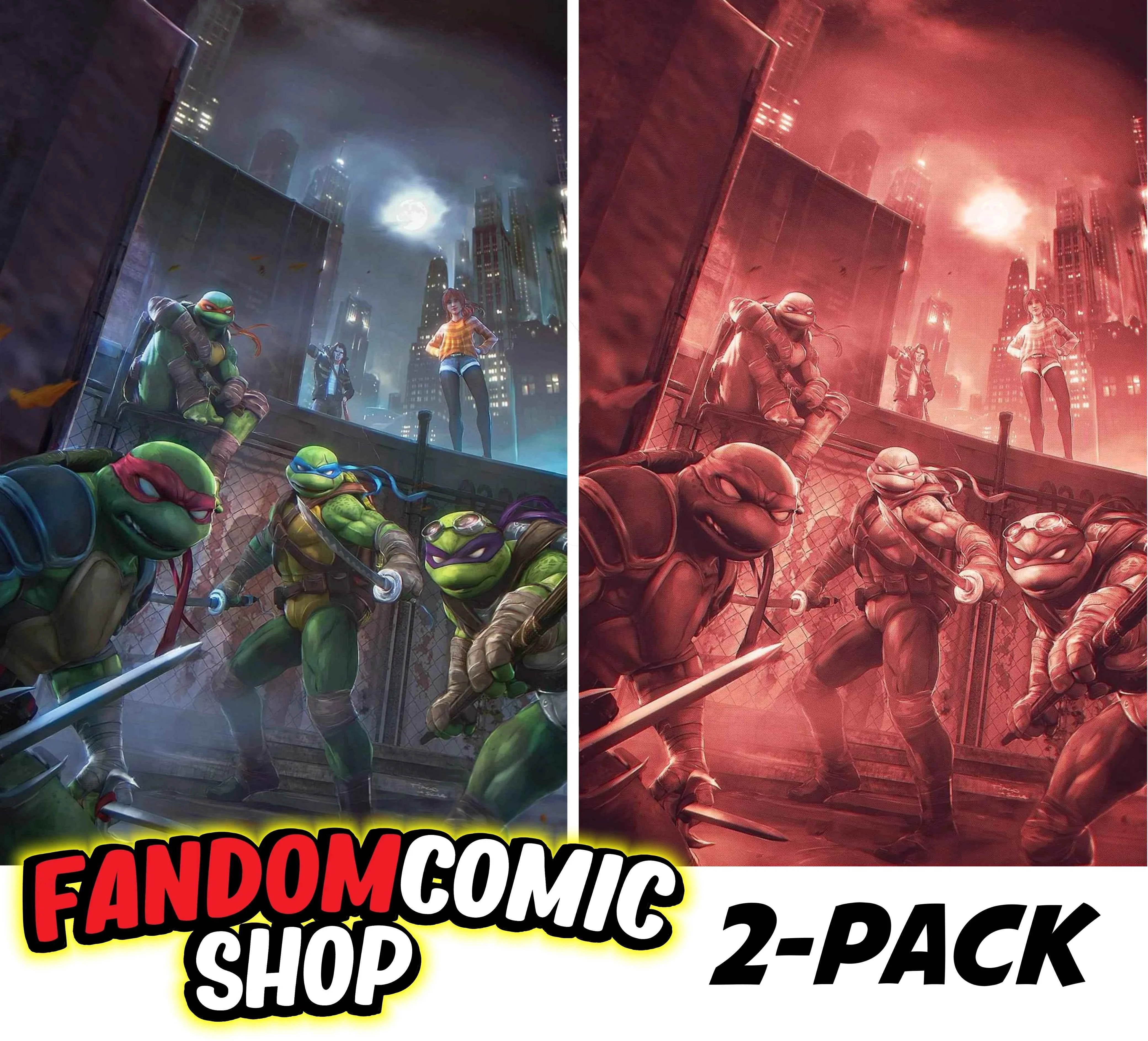 TMNT: ALPHA (TIAGO DA SILVA EXCLUSIVE VIRGIN VARIANT A & B SET) ~ IDW Main image