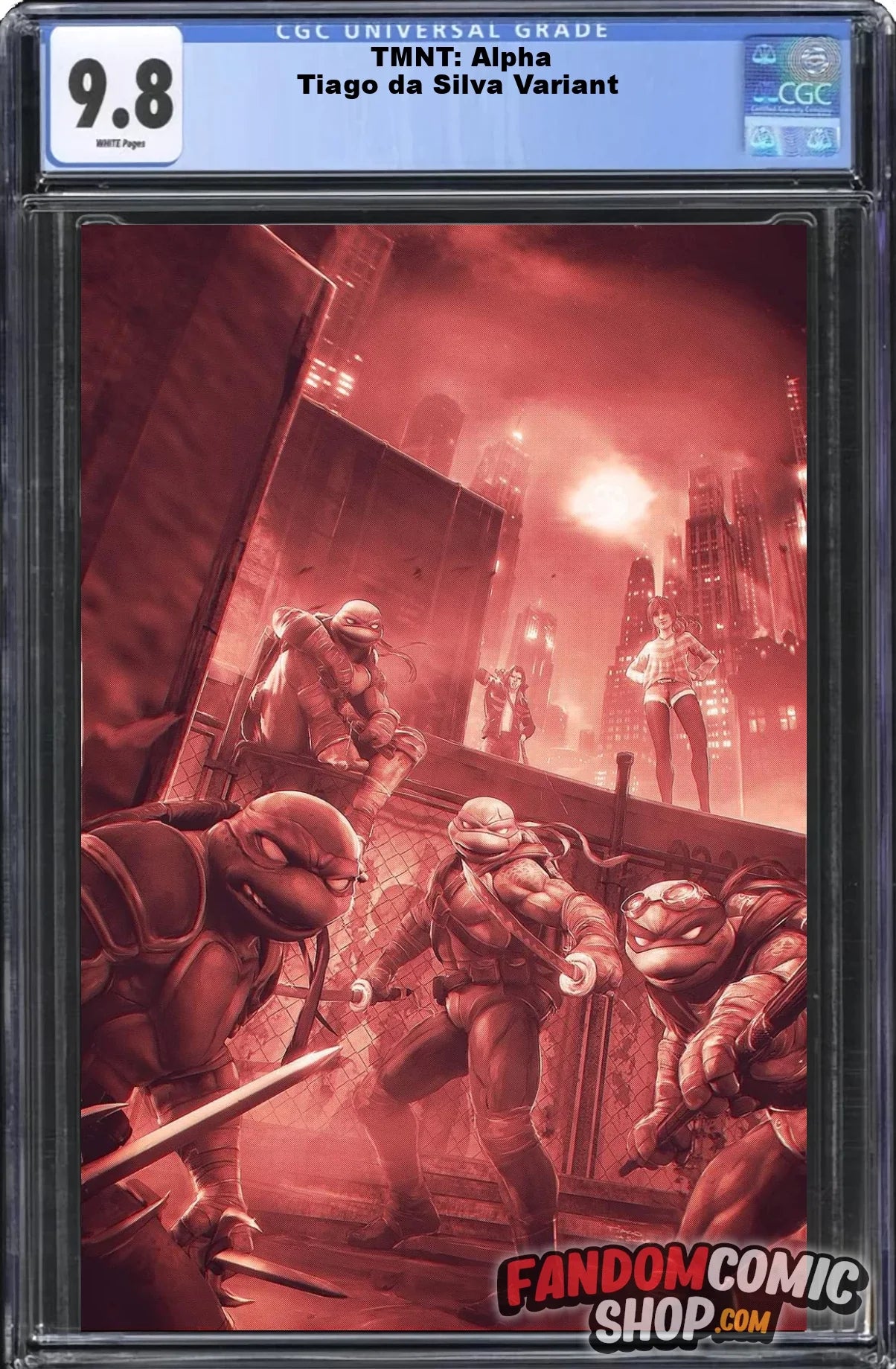 TMNT: ALPHA (TIAGO DA SILVA EXCLUSIVE VIRGIN VARIANT B) ~ CGC Graded 9.8 Main image
