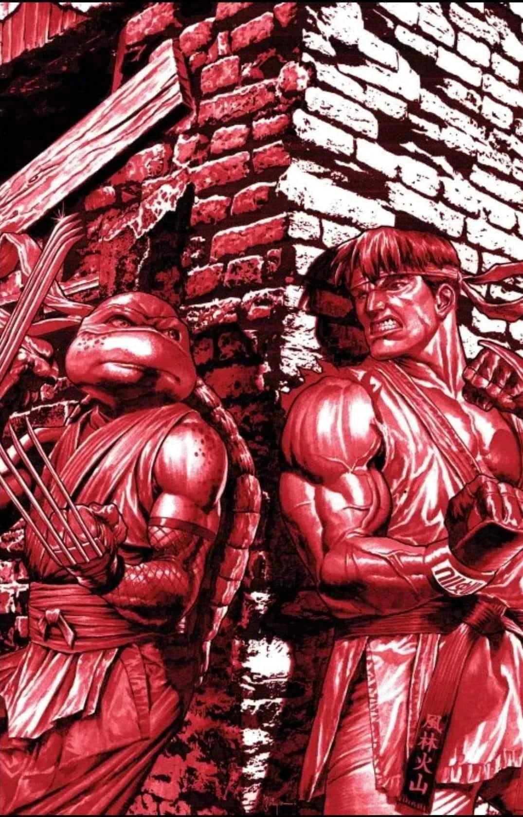 TMNT vs. STREET FIGHTER #1 (MICO SUAYAN EXCLUSIVE VIRGIN VARIANT COVER) Main image