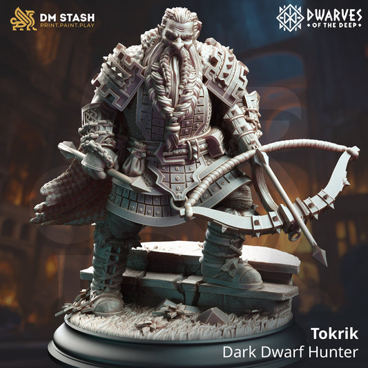 Tokrik, Dark Dwarf Hunter (Male Dwarf Ranger)