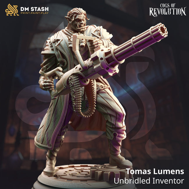 Tomas Lumens, Unbridled Inventor (Male Half-Orc Artificer) - Hover Image