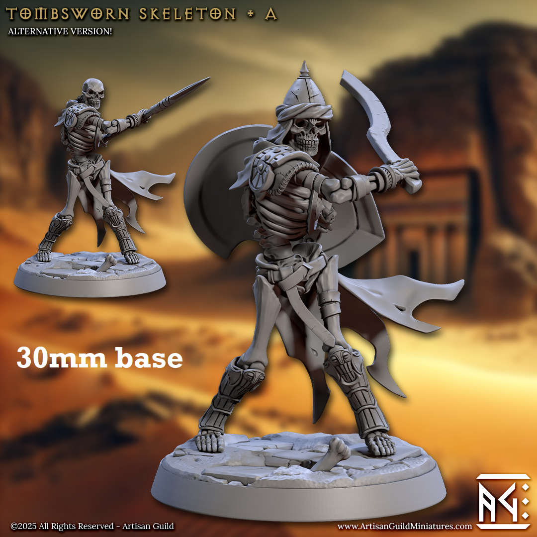 Tombsworn Skeleton: Sculpt A -