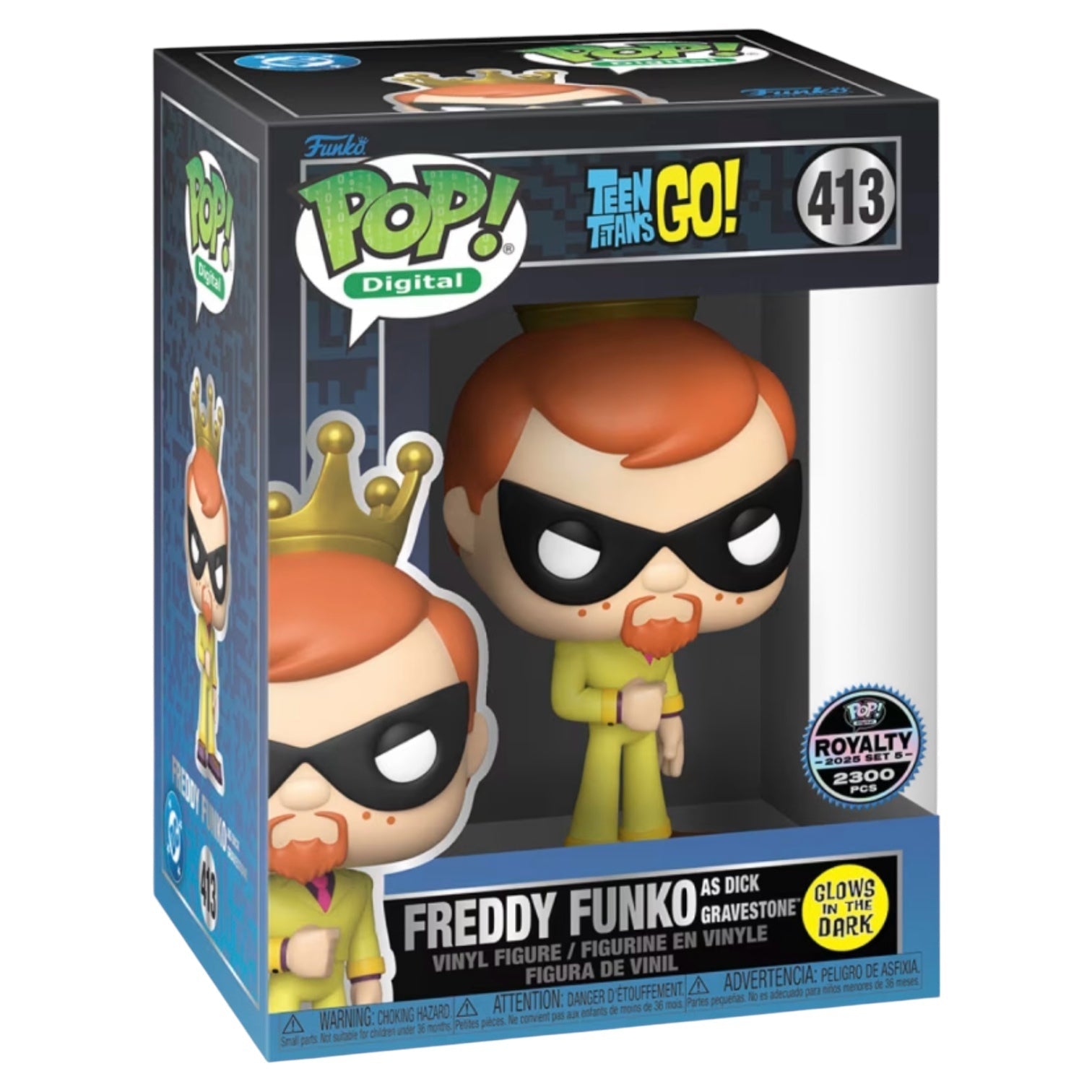 Pop! Digital Teen Titans Go! Freddy Funko As Dick Gravestone NFT Royalty #413 LE2300 Main image