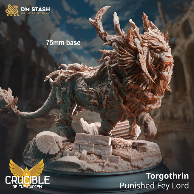 Torgothrin, Punished Fey Lord (Male Lion Warrior Beast) - Hover Image