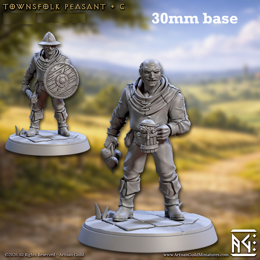 Townsfolk Peasant: Sculpt C (Male Human Villager) Main image