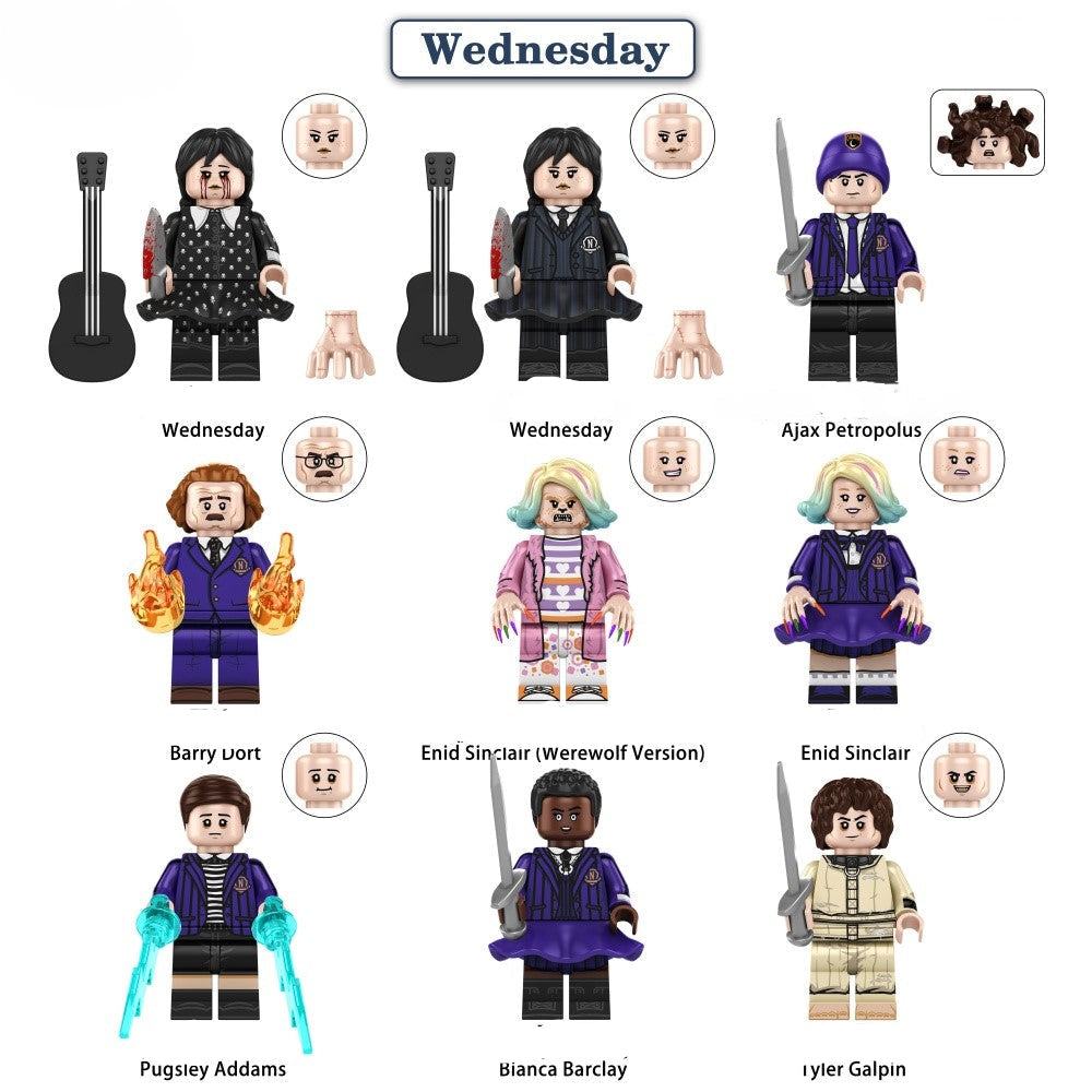 Wednesday Series Minifigure Set of 9 Main image