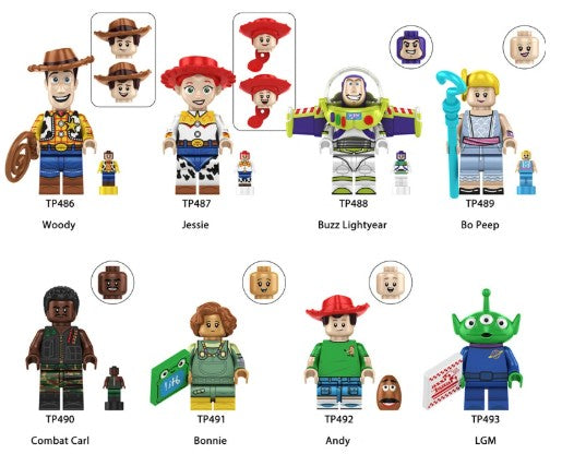 Toy Story Minifigure Set of 8 s2 Main image
