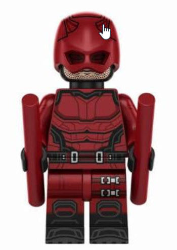 Blind Vigilante Custom Minifig - Collectors World Toys Hover Image