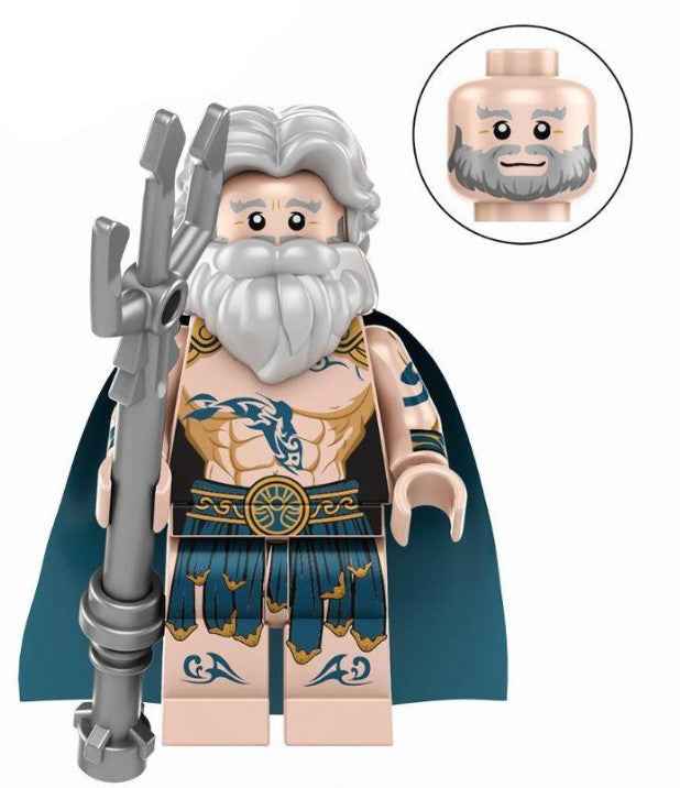 Sea God Custom Minifig