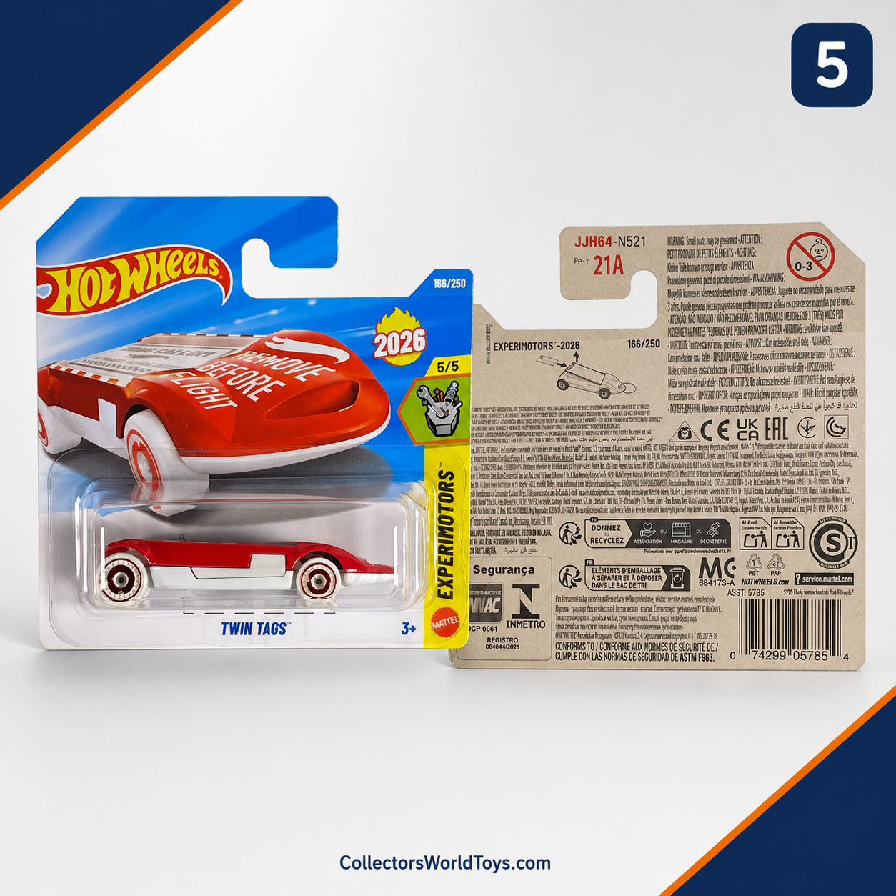 Hot Wheels Twin Tags | Experimotors Series 5/5 - 166/250