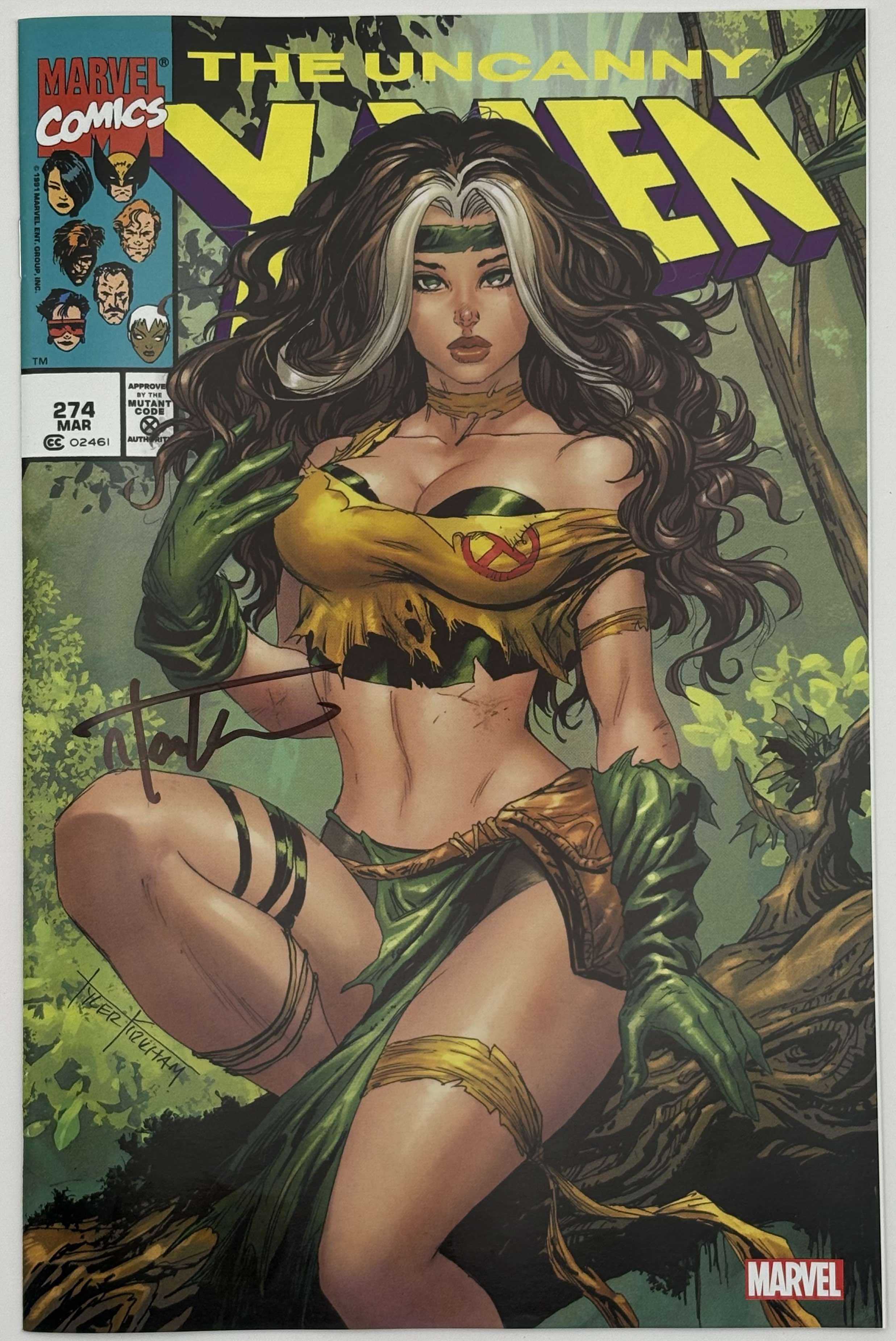 [Signed by Tyler Kirkham] UNCANNY X-MEN #274 FACSIMILE Kirkham UNKNOWN EXCL - Collectors World Toys Main image