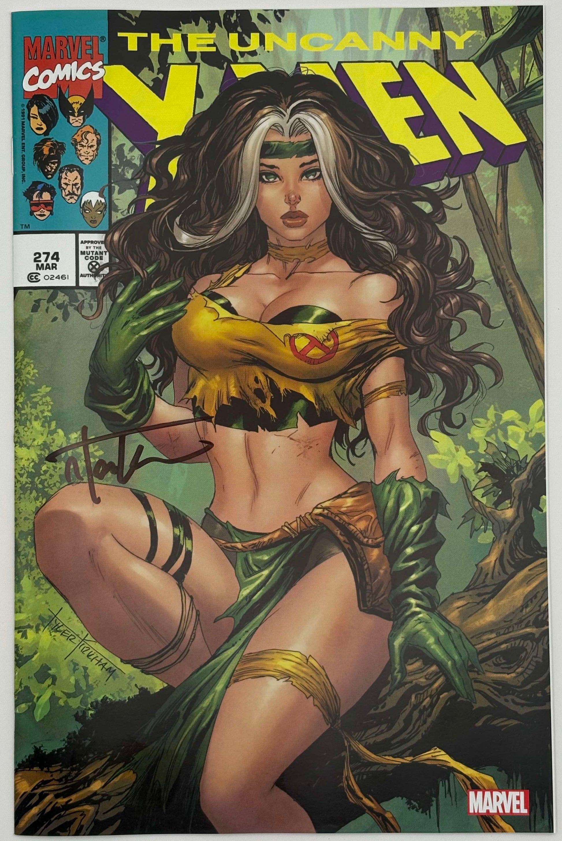 [Signed by Tyler Kirkham] UNCANNY X-MEN #274 FACSIMILE Kirkham UNKNOWN EXCL - Collectors World Toys