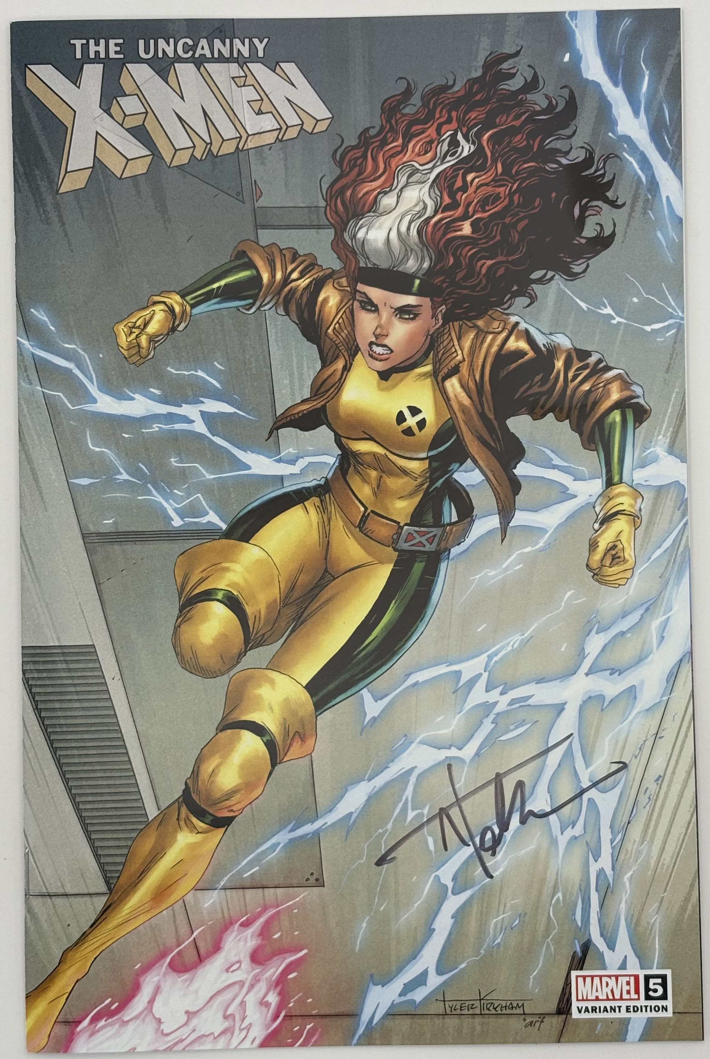 [Signed by Tyler Kirkham] UNCANNY X-MEN #5 Kirkham Unknown Tyler Kirkham Exclusive Var - Collectors World Toys Main image