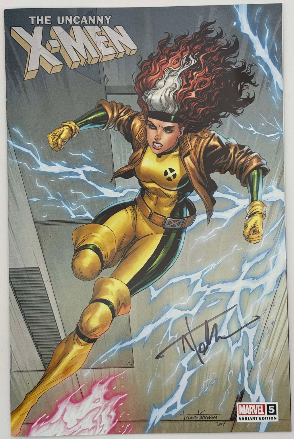 [Signed by Tyler Kirkham] UNCANNY X-MEN #5 Kirkham Unknown Tyler Kirkham Exclusive Var - Collectors World Toys