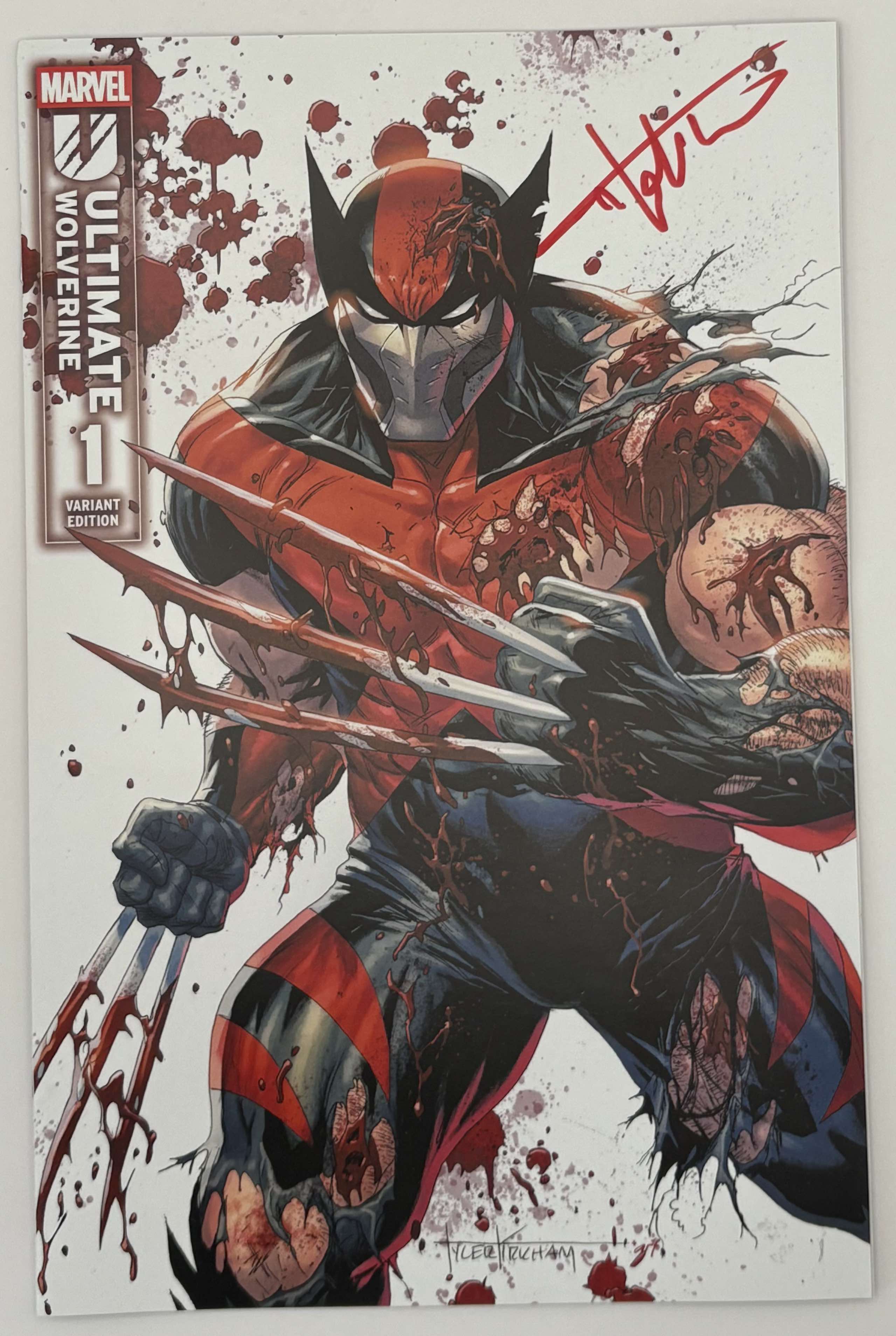 [Signed by Tyler Kirkham] Ultimate Wolverine #1  Unknown Tyler Kirkham Excl Prem Var - Collectors World Toys