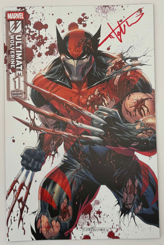 [Signed by Tyler Kirkham] Ultimate Wolverine #1  Unknown Tyler Kirkham Excl Prem Var - Collectors World Toys